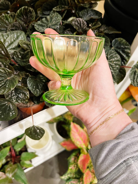Vintage Hazel Atlas Ribbon and Aurora Glasses