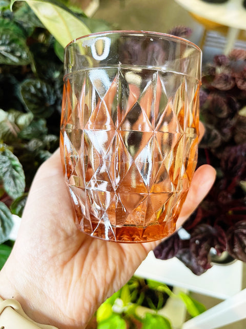 Vintage Jeannette Diamond Glasses and Pitcher
