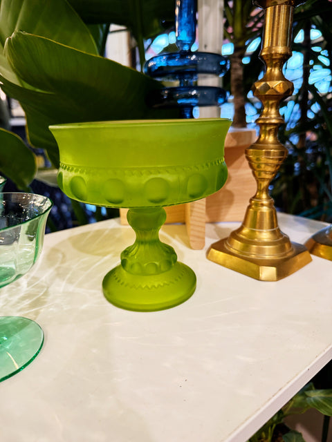Vintage King Crown Pedestal Dish