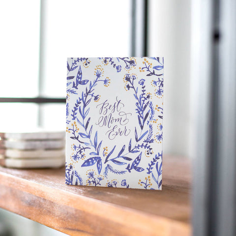Cobalt & Canary Mothers Day Card