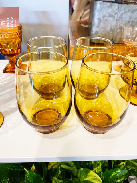 Vintage Libbey MCM Roly Poly Glasses