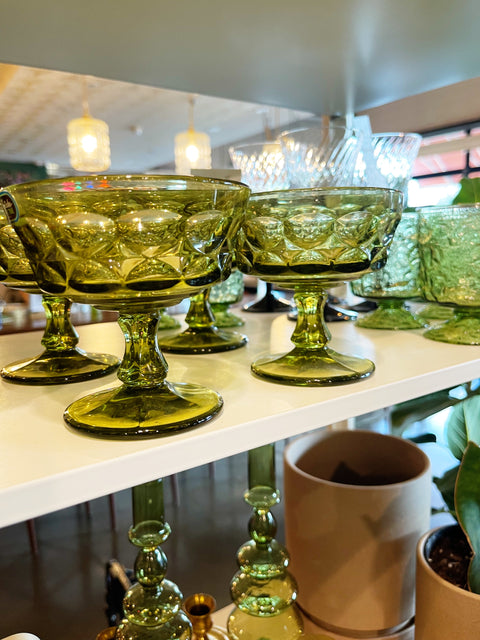Vintage Noritake Green Glasses