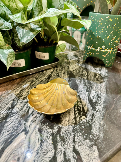 Vintage Metal Shell Dish
