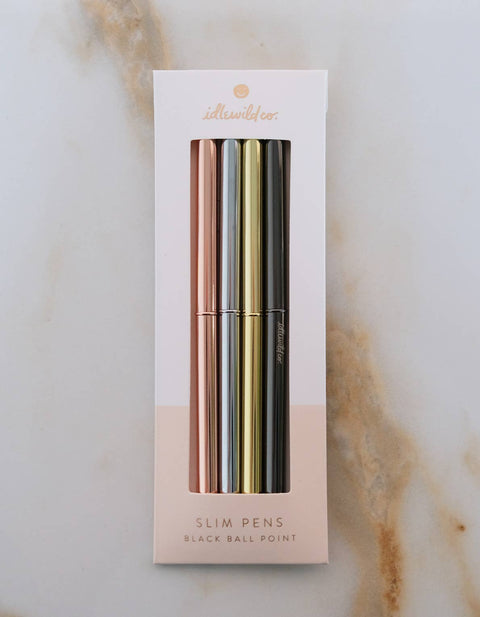 Slim Pen Metallic, Set of Four