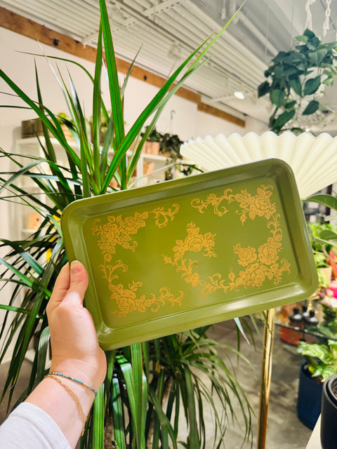 Vintage Floral Trays