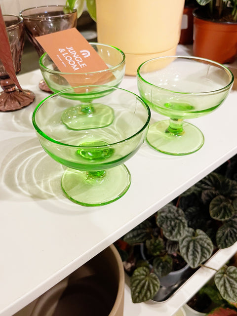 Vintage Hazel Atlas Ovide Vasline Glasses