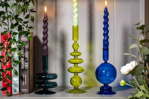Glass Candle Holder