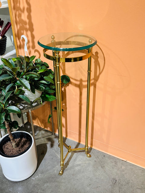 Hollywood Regency Brass + Glass Furniture