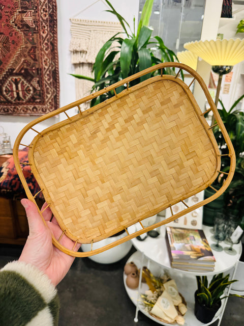 Vintage Cane Trays