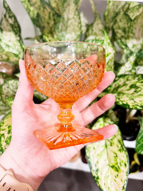 Vintage Anchor Hocking Pink Miss America Glasses