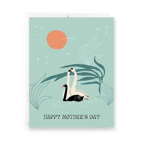 Swans Mother's Day Card