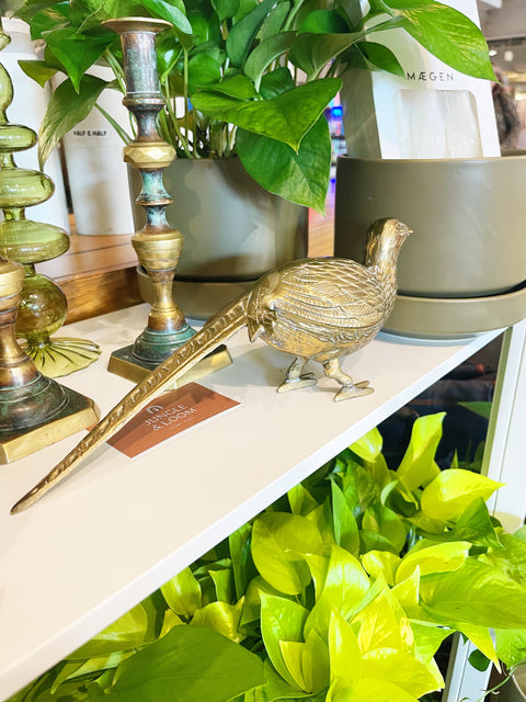Vintage Brass Pheasant
