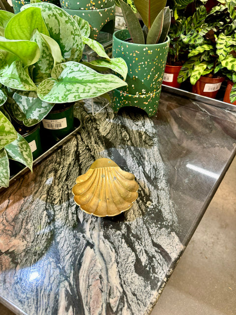 Vintage Metal Shell Dish