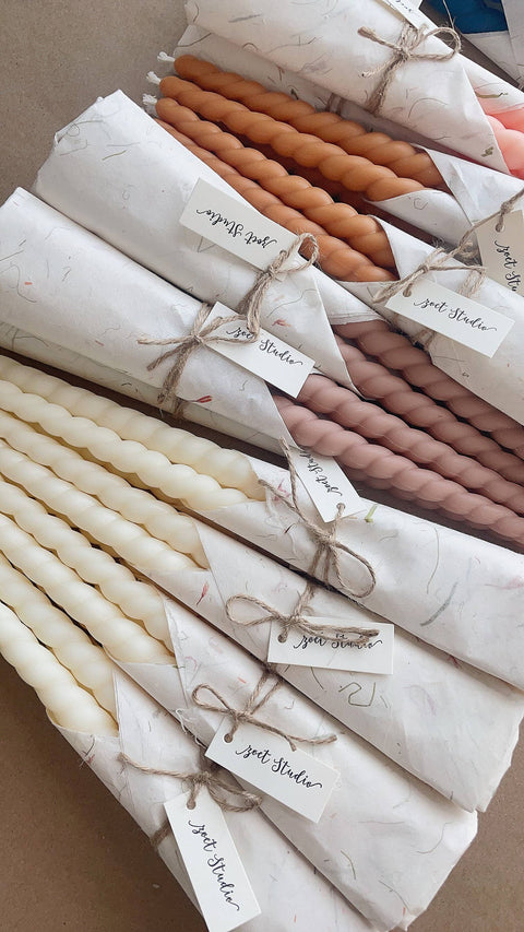 Twisted Taper Candle Set | 11.5 inch
