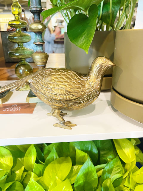 Vintage Brass Pheasant