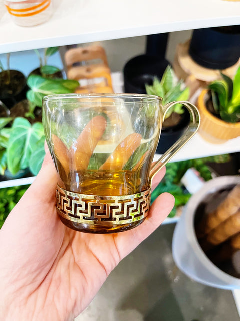 Vintage Libbey Greek Key Glasses