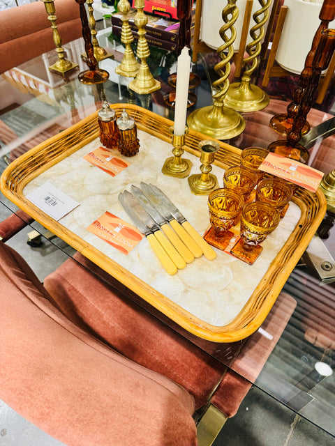 Vintage Capiz Trays