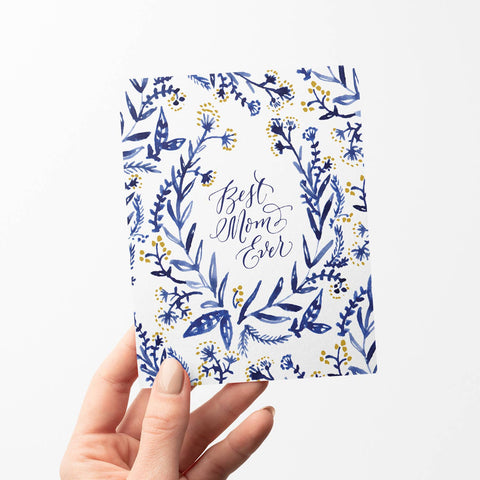 Cobalt & Canary Mothers Day Card