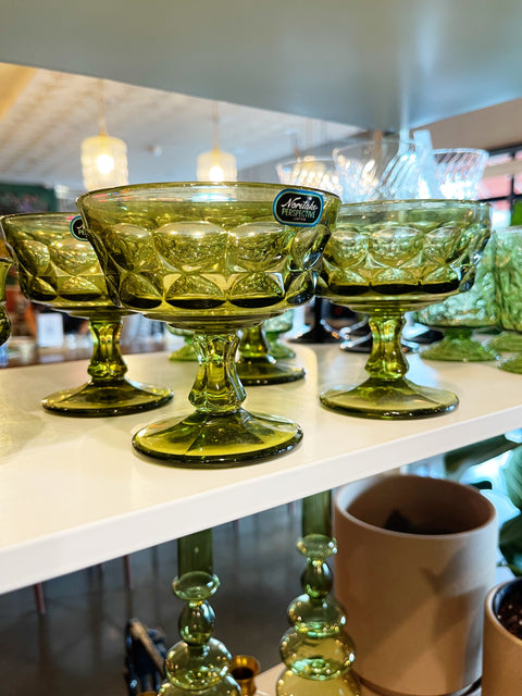 Vintage Noritake Green Glasses