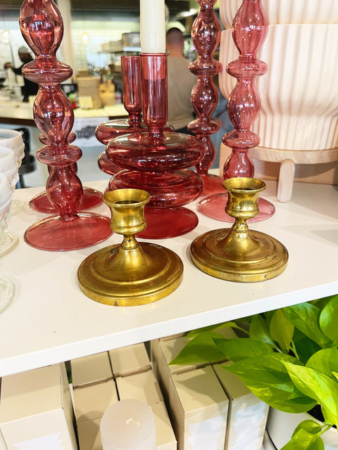 Vintage Brass Candlesticks