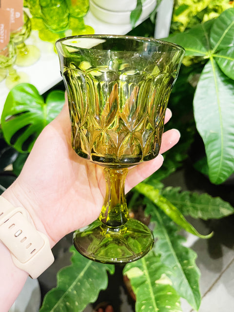 Vintage Noritake Green Glasses