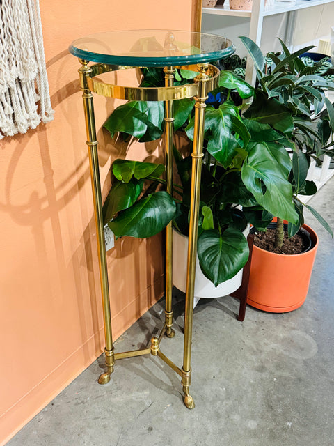 Hollywood Regency Brass + Glass Furniture