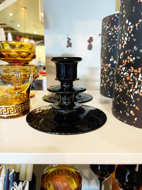 Vintage Black Candlesticks