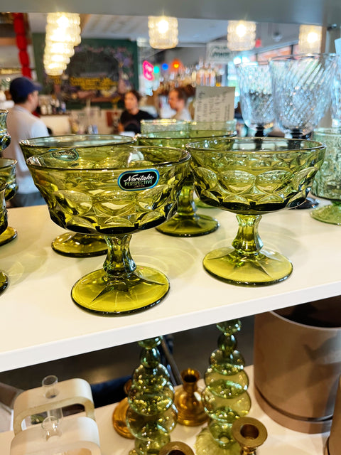 Vintage Noritake Green Glasses