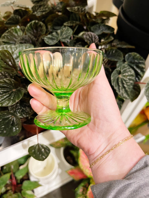 Vintage Hazel Atlas Ribbon and Aurora Glasses