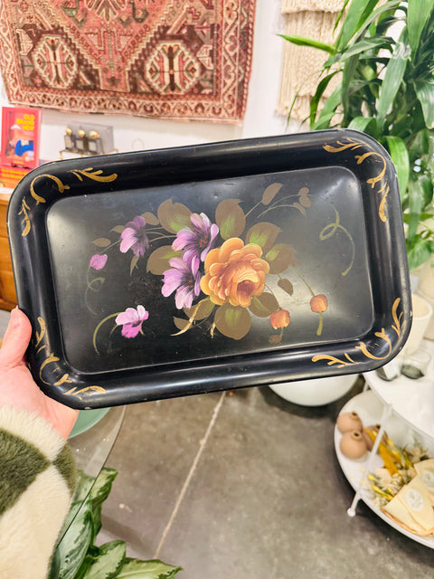 Vintage Floral Trays