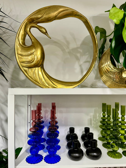 Vintage Dolbi Brass Swan