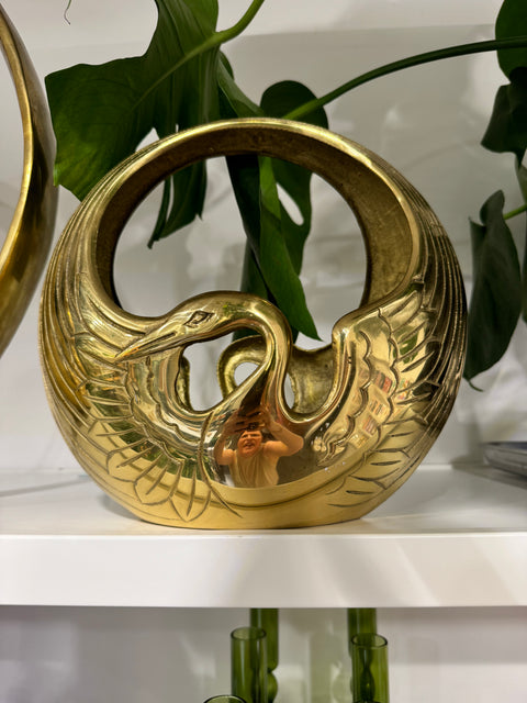 Vintage Dolbi Brass Swan