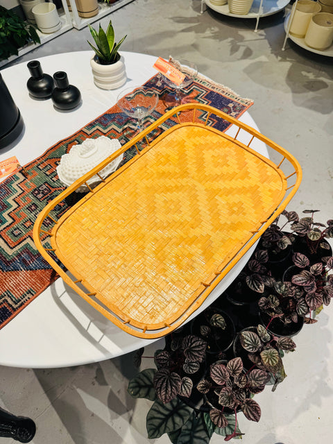 Vintage Cane Trays
