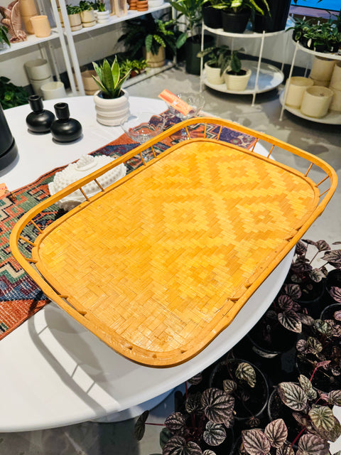 Vintage Cane Trays