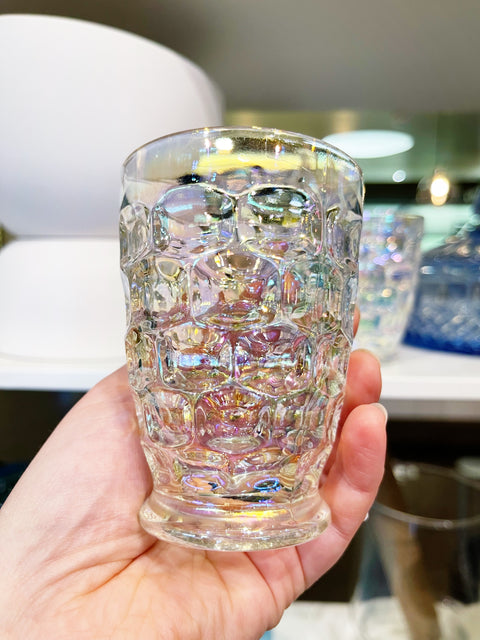 Vintage Federal Glass Iridescent Glasses