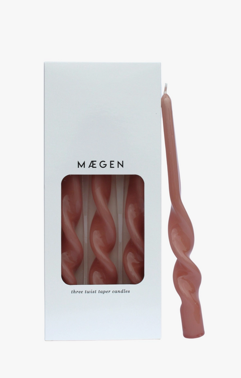 Twist Taper Candles - 3 Pack