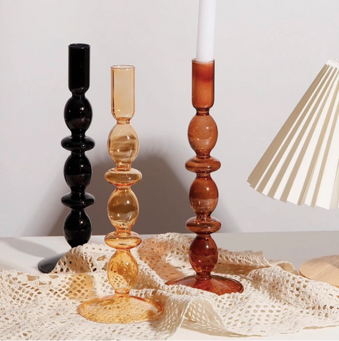 Glass Candle Holder