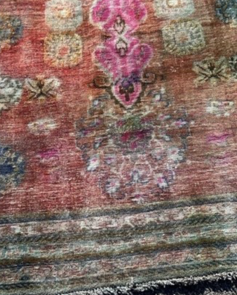#20 Vintage Qashghi Handmade Rug 5'1" x 8'