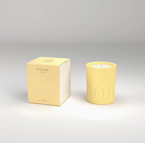 Girl On Fire Candle