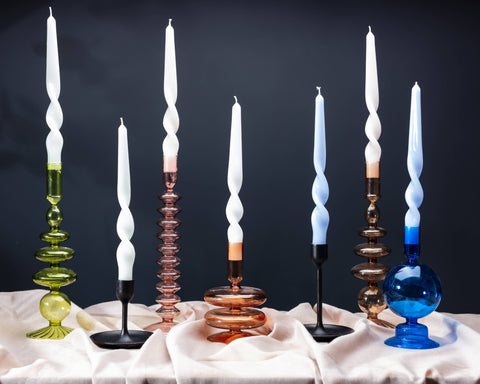 Glass Candle Holder