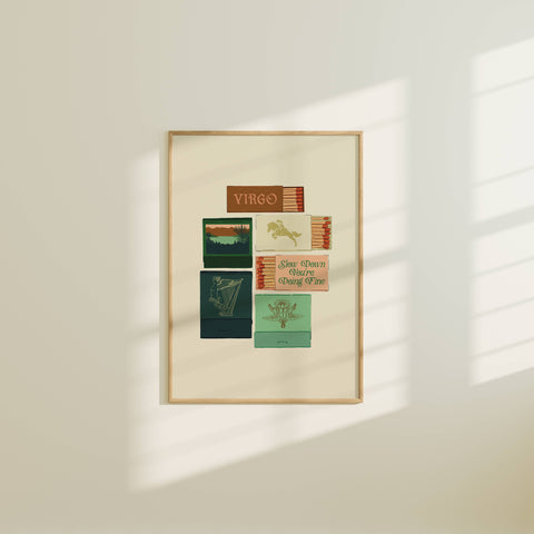 Zodiac Matchbook Art Print