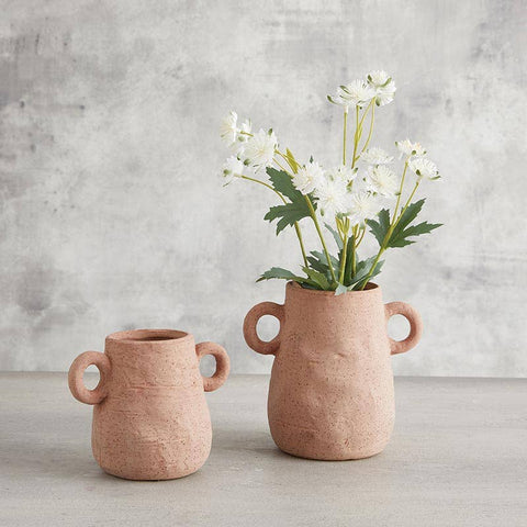 Stoneware Handle Vase