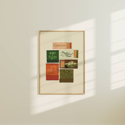 Zodiac Matchbook Art Print