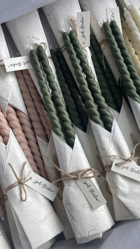 Twisted Taper Candle Set | 11.5 inch