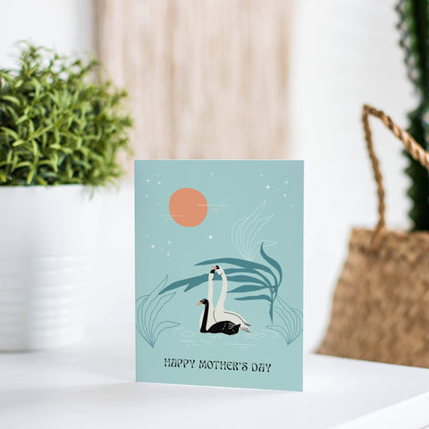 Swans Mother's Day Card