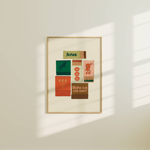 Zodiac Matchbook Art Print