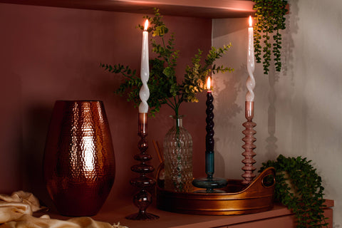 Glass Candle Holder