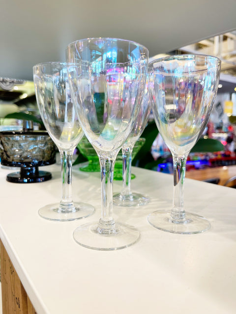 Vintage Iridescent Tiffin Glasses
