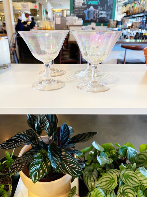 Vintage Iridescent Tiffin Glasses