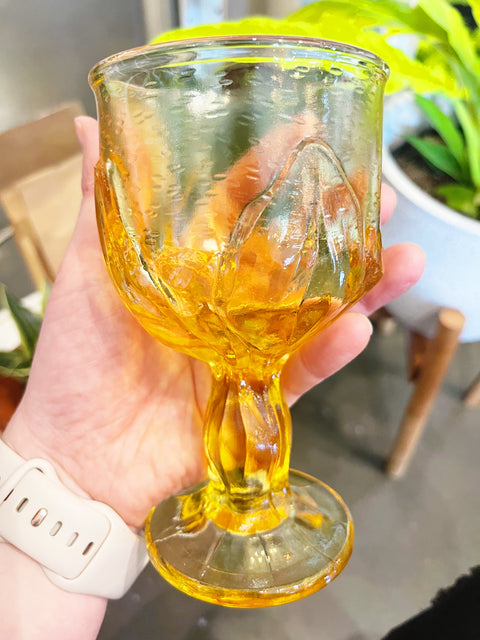 Vintage Tiffin Yellow Franciscan Cabaret Glasses